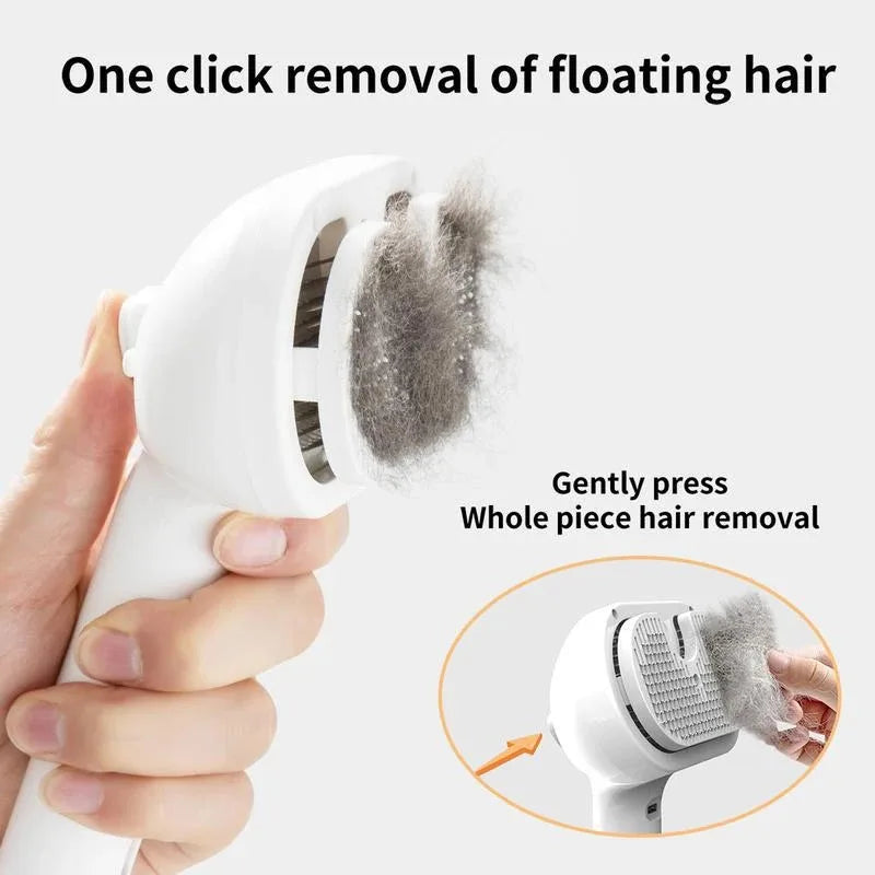 Cat Dog Comb Pet Steam Massage Brush Safe Round Head Soft Teeth Spray Hair Removal Comb for Universal for Cats Dogs Accessories
