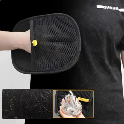 Pet Hair Remover Brush Kitten Hair Remover Gloves Deshedding Brush Glove for Dog Cat Double-Sided Fur Hair Cleaning for Carpet