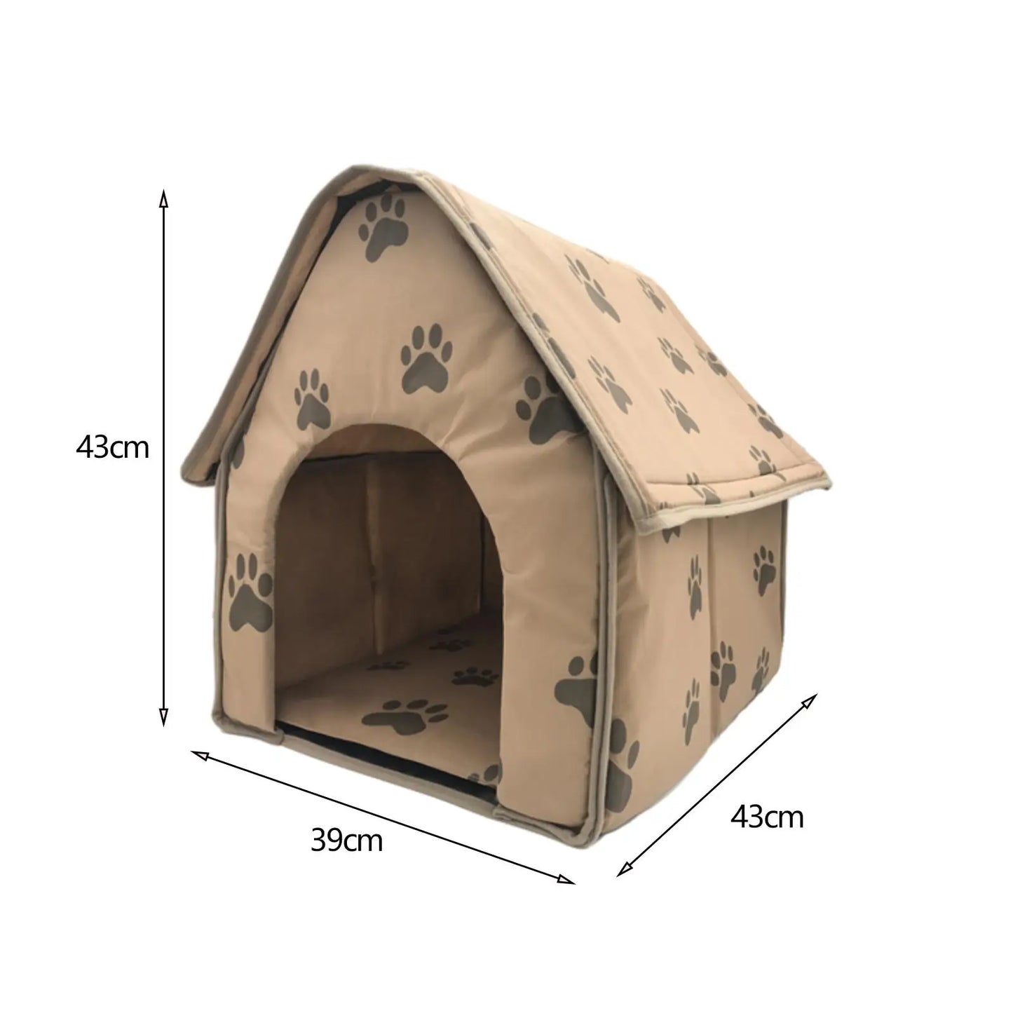 PORTABLE DOG Footprint HOUSE , Warm and Comfortable and Everywhere