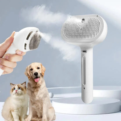 Cat Dog Comb Pet Steam Massage Brush Safe Round Head Soft Teeth Spray Hair Removal Comb for Universal for Cats Dogs Accessories